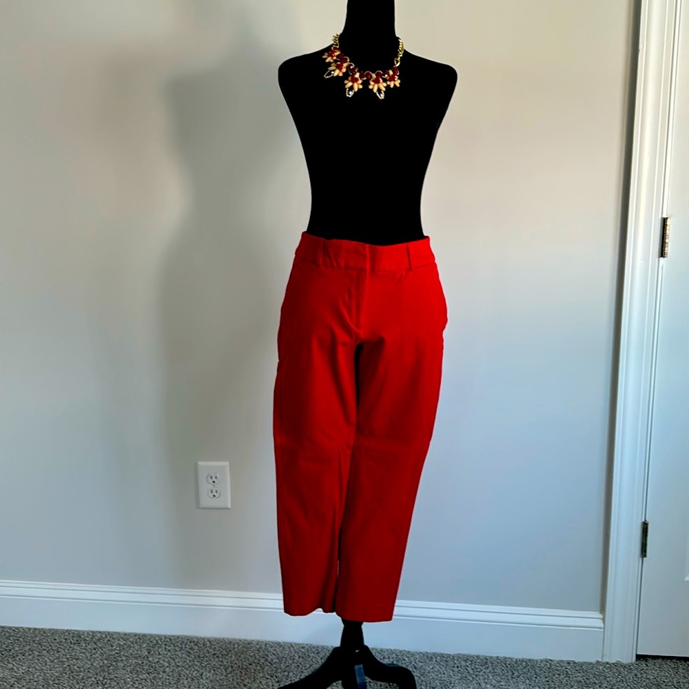 Red pants.